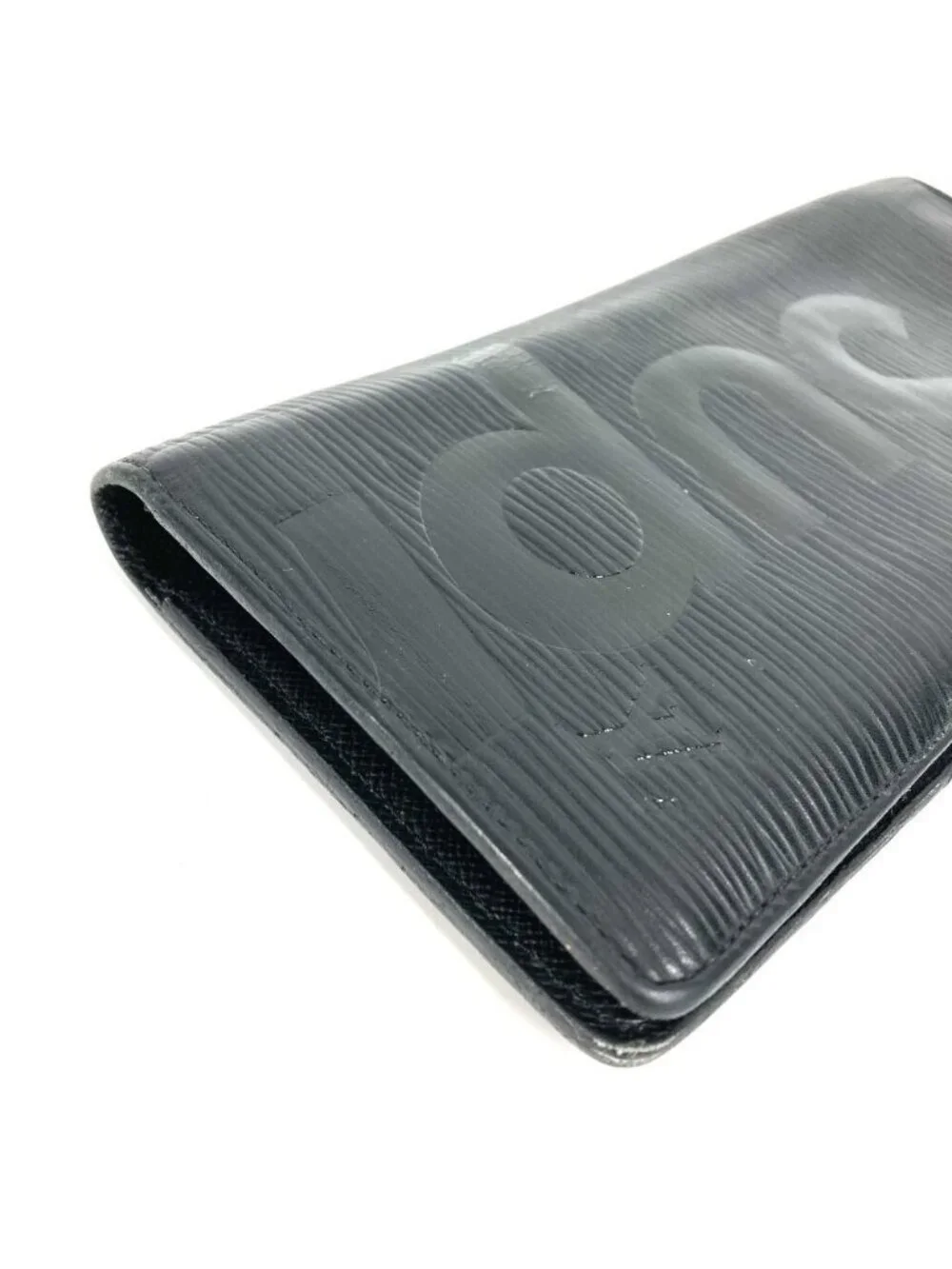 Louis Vuitton Wallet Portefeuille Brazza Epi Leather Noir Black